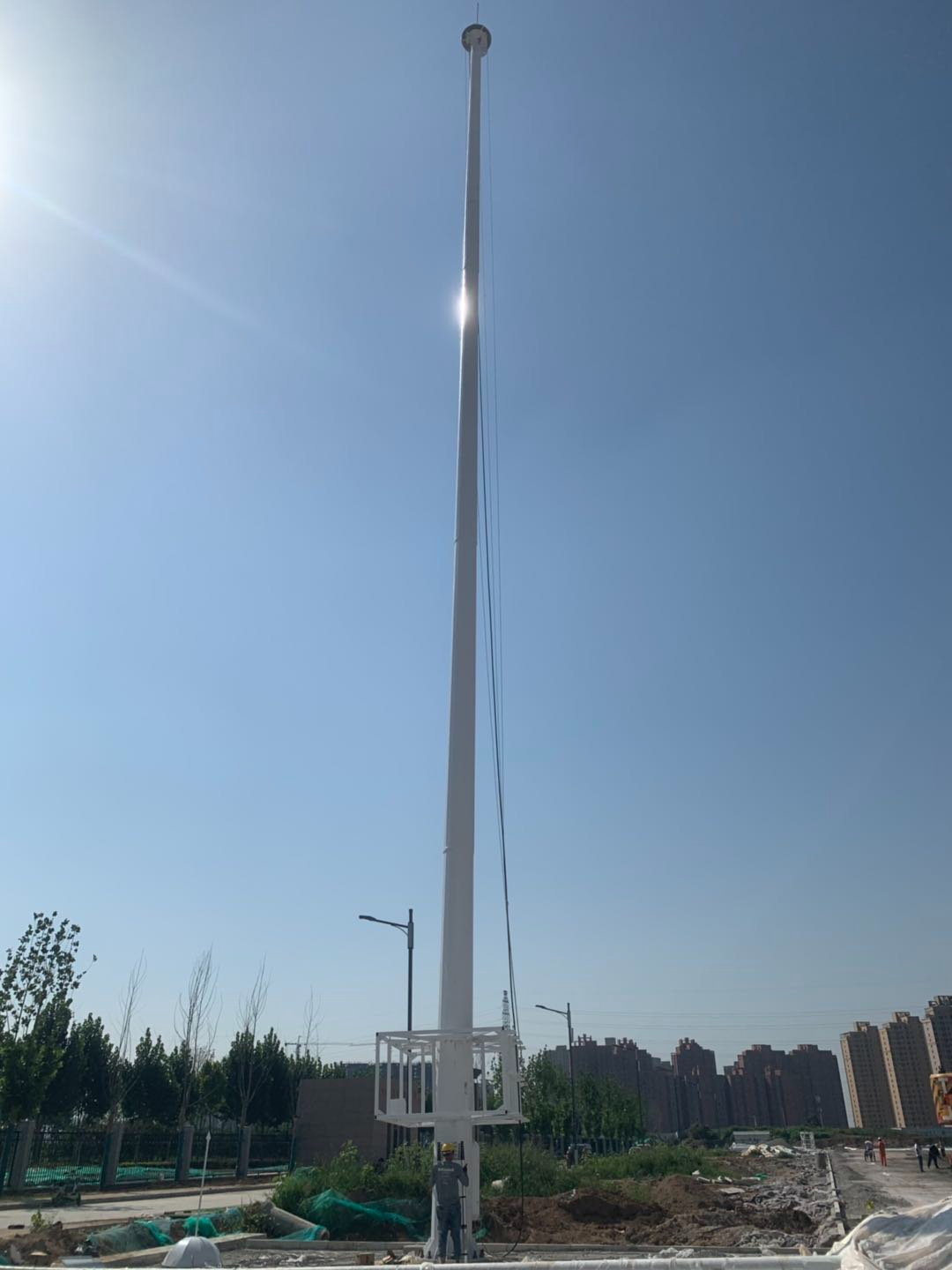 西藏民族大學(xué)高桿燈